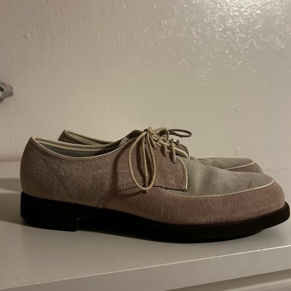 Hush-puppies Men's Pink and Cream Oxfords - Picture 5 of 8